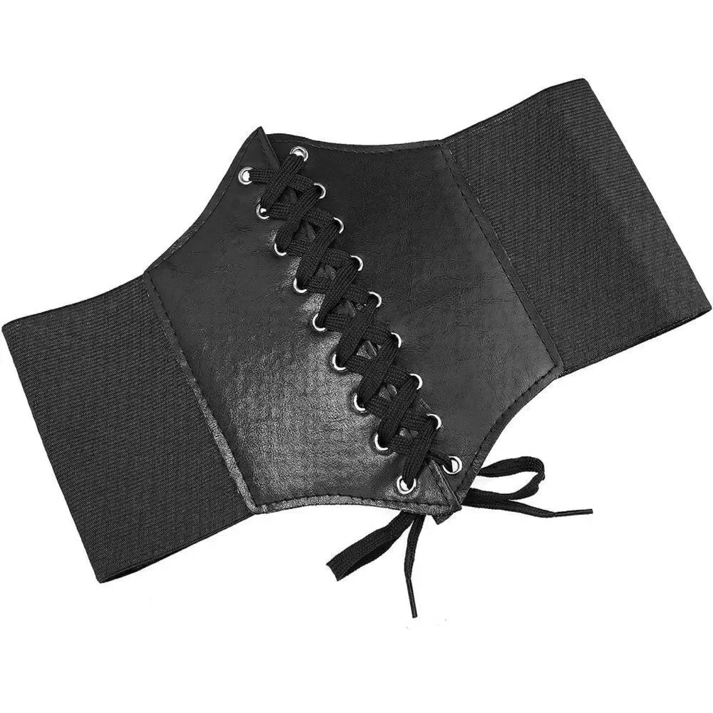 Black corset belt